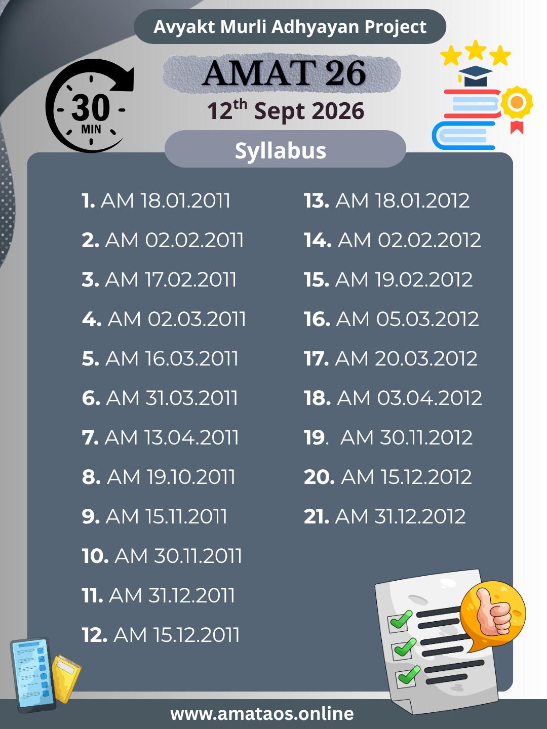 AMAT 26 Syllabus Poster